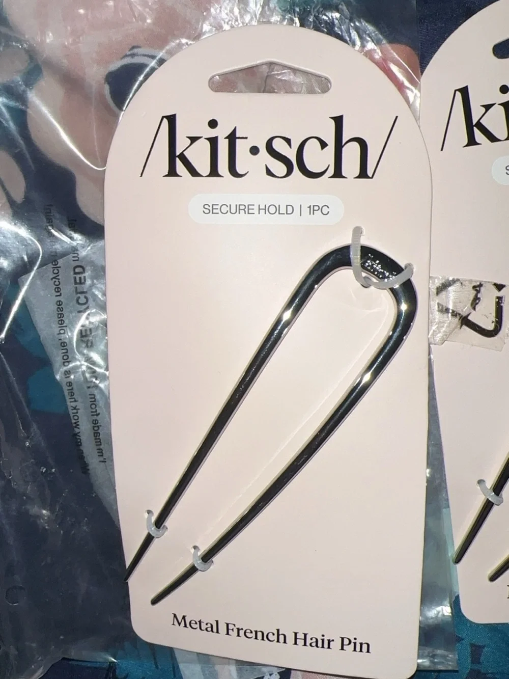 Kitsch Silver Metal French Hair Pins - Trio